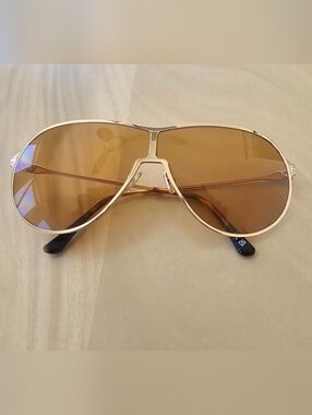 Tom Ford Gold Frame Brown Lens Aviator Sunglasses